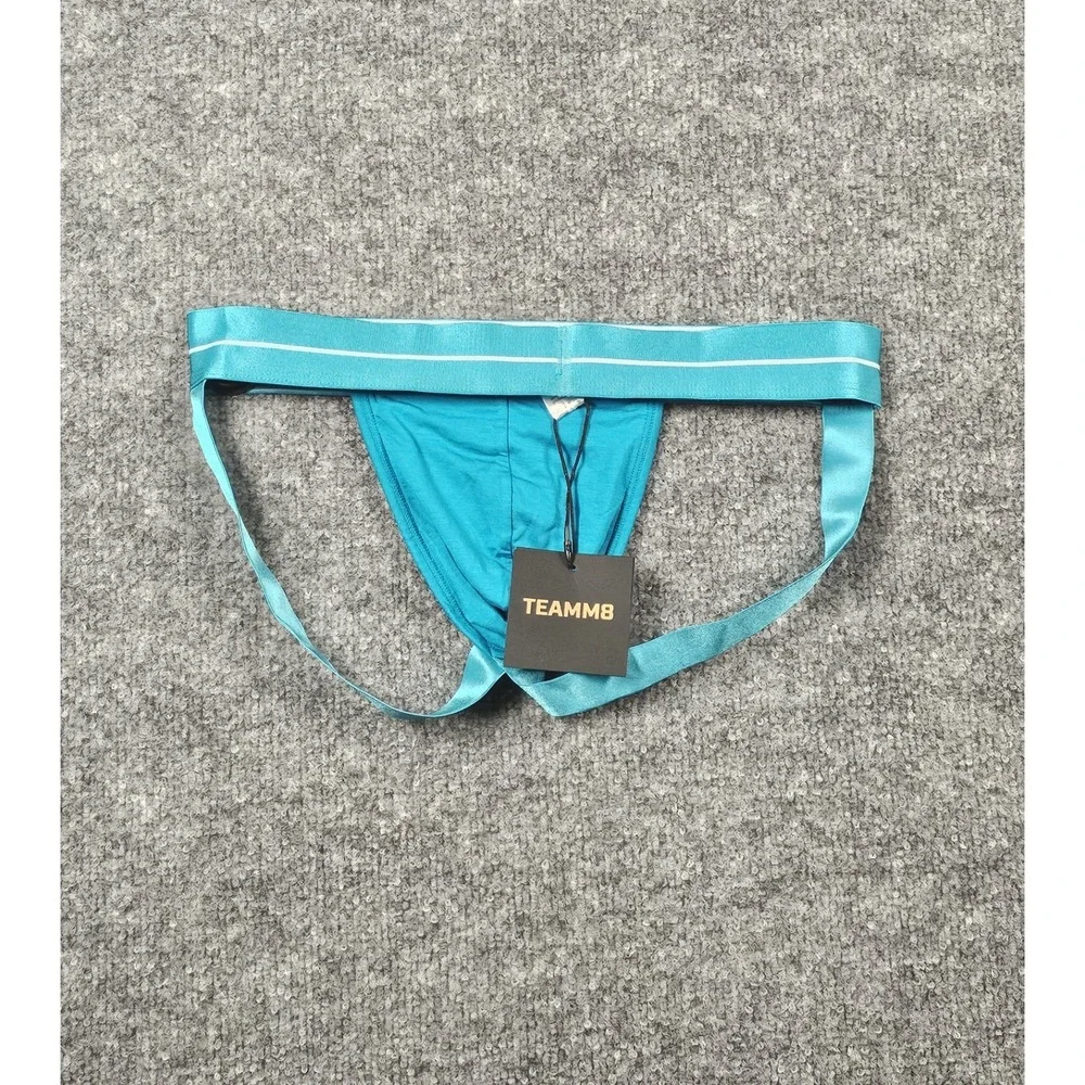 TEAMM8 ICON Modal Jock Quick Dry Low-Rise Jockstrap Size Small Azure Blue